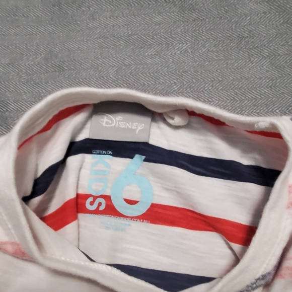 Cotton On Kids Mickey Mouse Striped T-Shirt - Picture 2 of 2